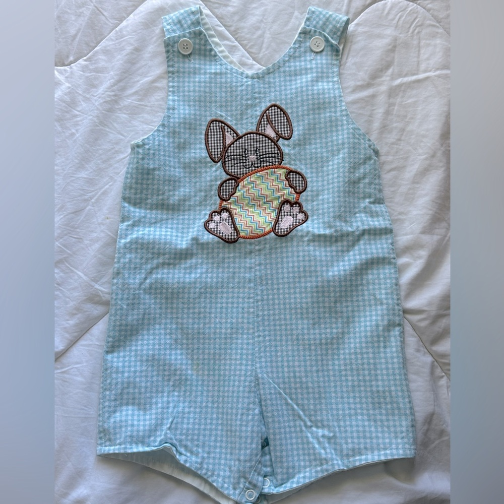 2T Handmade Easter Bunny Appliqué Jon Jon
